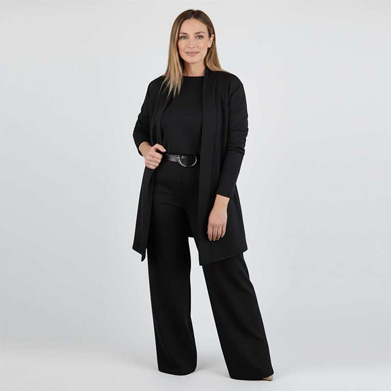 🔥 DON’T MISS OUT!⏰Elegant 3-piece set including long cardigan, top and pants💞