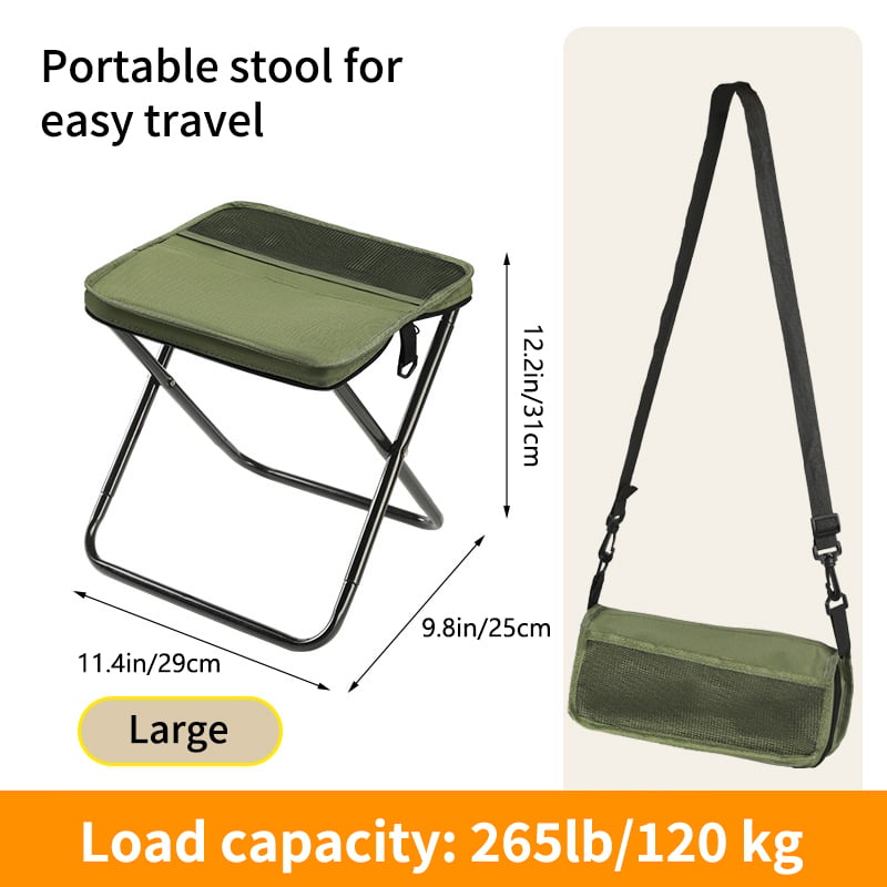🪑Ultra-Light Folding Stool – Supports Up to 265 lbs