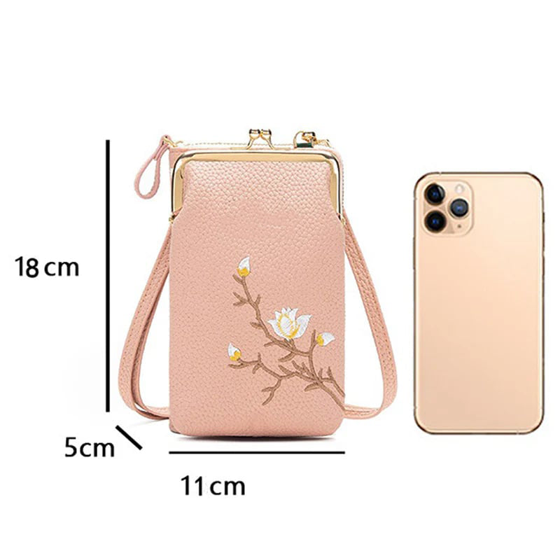❤️🔥2025 New Arrival👛Women Sling Cross-Body Wallet with Mobile Cell Phone Holder