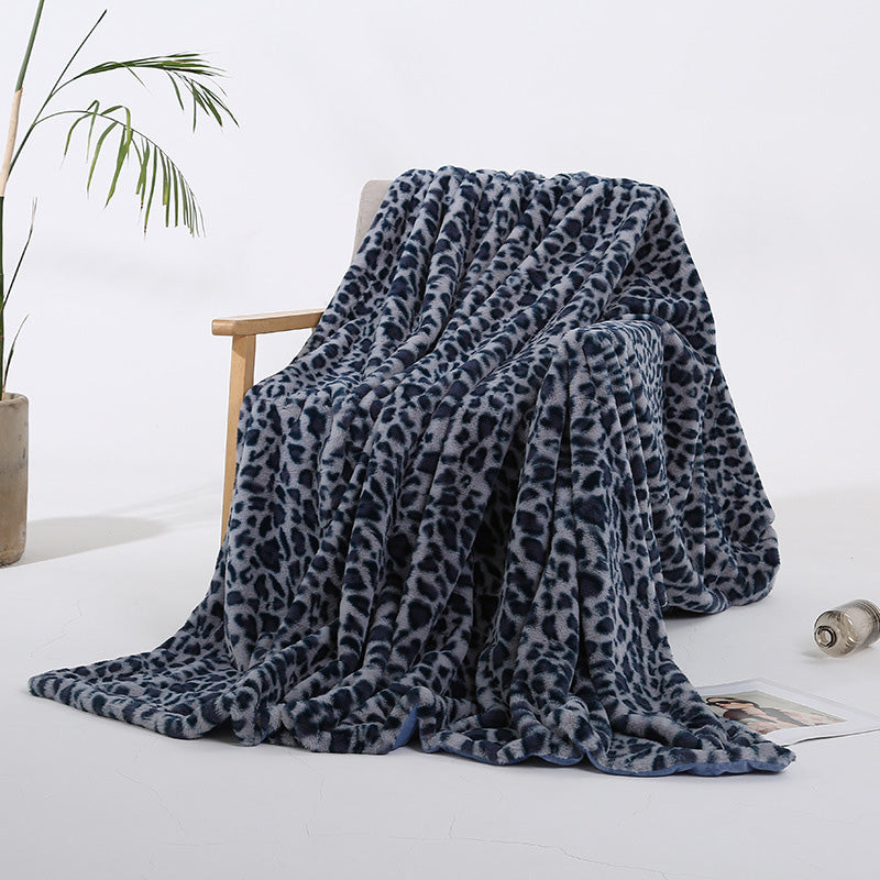 🛋️Home Comfort Pick|Plush Leopard Print Throw Blanket - New Year 50% Off