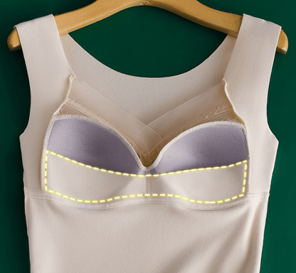 Two-in-one built-in bra thermal underwear📢📢Flash Sale⚡: Ending in 3 Hours!⏰⏰