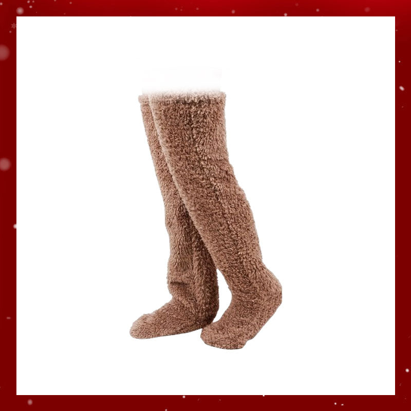 🎅Early Christmas Sale Up to 49% OFF💕Velvety Fleece Knee Socks For Christmas❄️