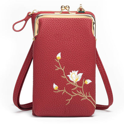 ❤️‍🔥2025 New Arrival👛Women Sling Cross-Body Wallet with Mobile Cell Phone Holder
