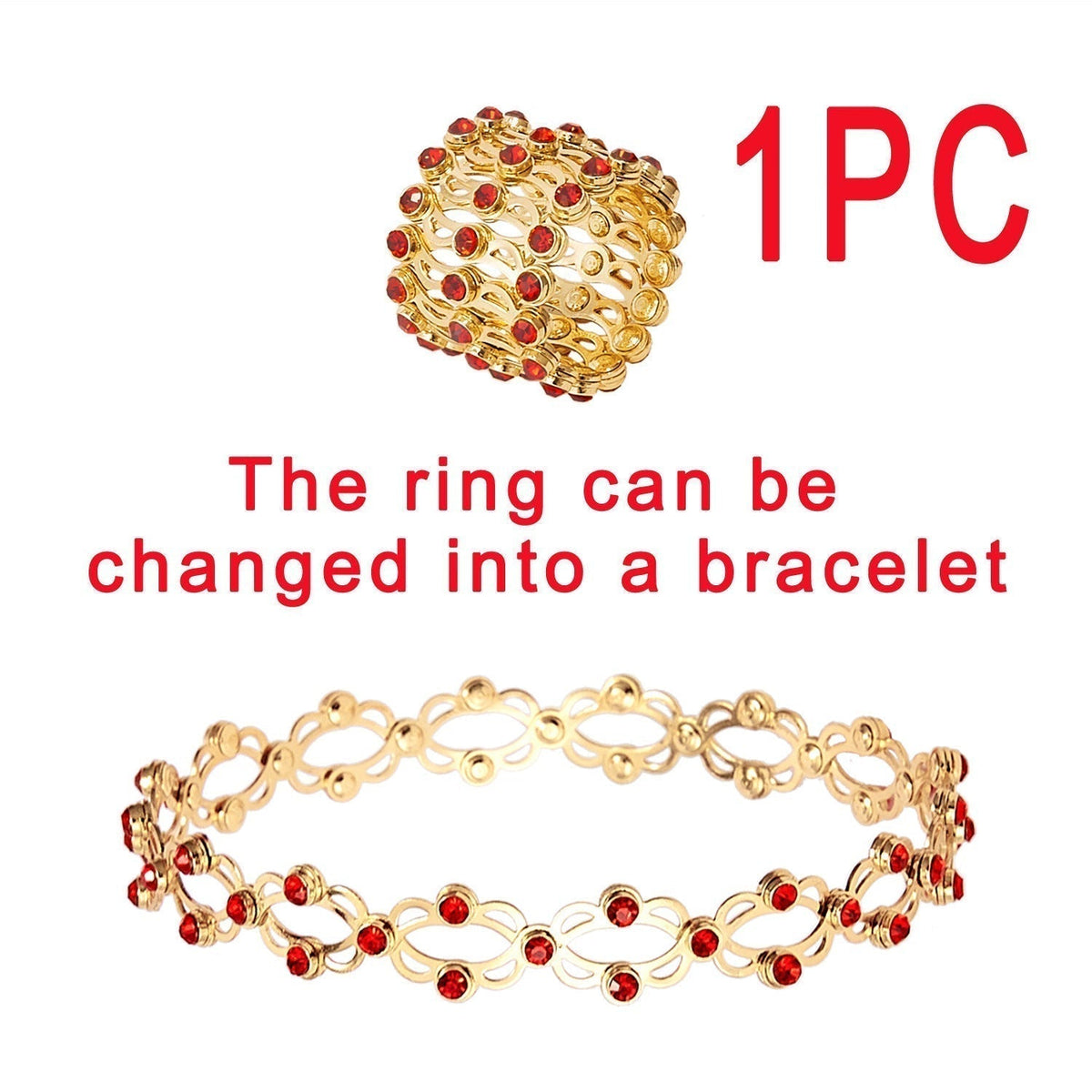 🔥Magic 2 in 1 Foldable Ring Bracelet🎅Limited time offer