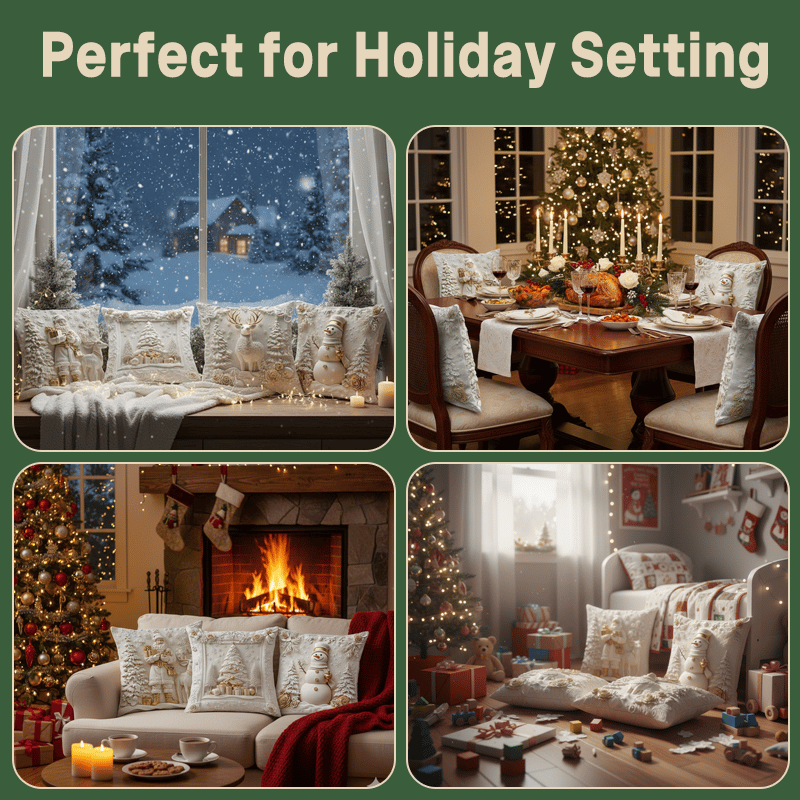 🎄Christmas Sale - 49%OFF🎁Christmas Themed Cushion Cover