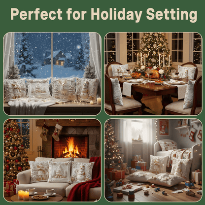 🎄Christmas Sale - 49%OFF🎁Christmas Themed Cushion Cover