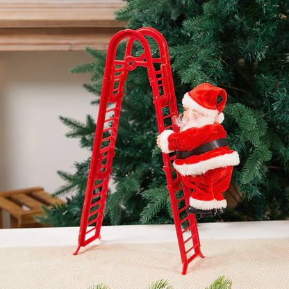 🔥 Start preparing now-Up to 50% OFF 🎄Electric Chimney Climbing Santa Claus Musical Toys