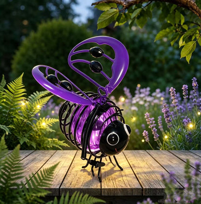 🐝💡Hanging Solar Bee Light – Warm Amber Glow, Flicker-Free, Perfect for Garden Parties, Camping, or Kids’ Rooms🌞