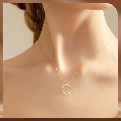💕Valentine's Day Bestsellers-50% OFF🌙🌟Bright Night: Moon Star Necklace