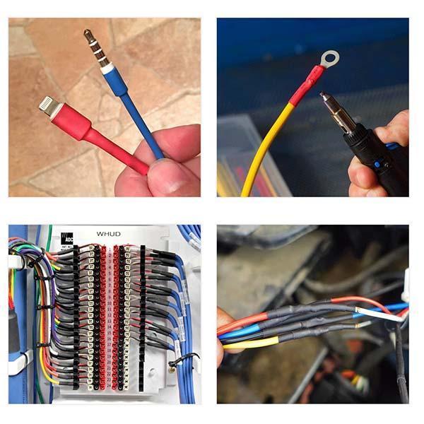 Multi-colored heat shrink tubingset