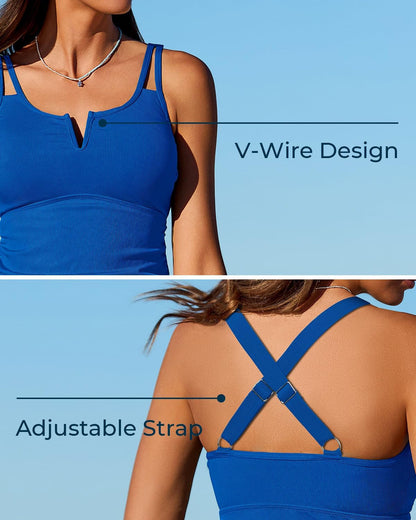 👙Summer Hot Sale 49% OFF💃Tummy Control Two-Piece Tankini Set