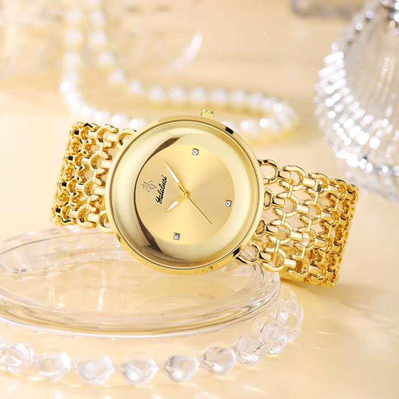 Luxury Round Bracelet Watch Fashionable Women's Wristwatch