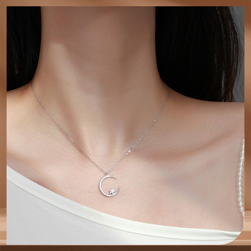 💕Valentine's Day Bestsellers-50% OFF🌙🌟Bright Night: Moon Star Necklace