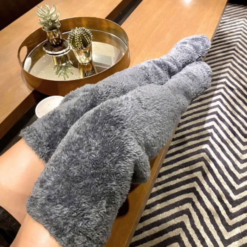 🎅Early Christmas Sale Up to 49% OFF💕Velvety Fleece Knee Socks For Christmas❄️