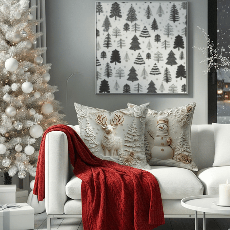 🎄Christmas Sale - 49%OFF🎁Christmas Themed Cushion Cover