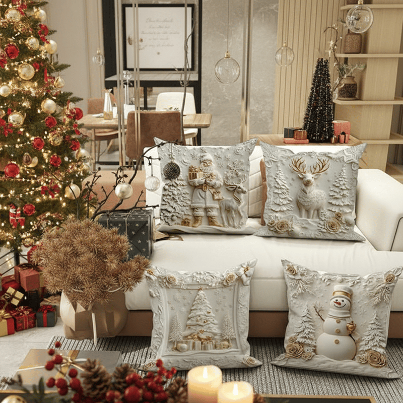 🎄Christmas Sale - 49%OFF🎁Christmas Themed Cushion Cover
