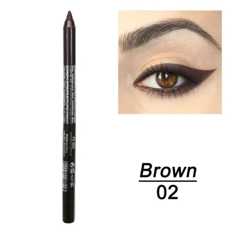 💜✨14-Pack Eyeliner Pencil Waterproof Colored Gel Liners with Metallic & Shimmer Finishes Smudge-Proof
