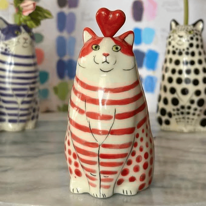 🎁Last Day Special Offer 50%OFF🐱Hand-Painted Cat Vase Collection