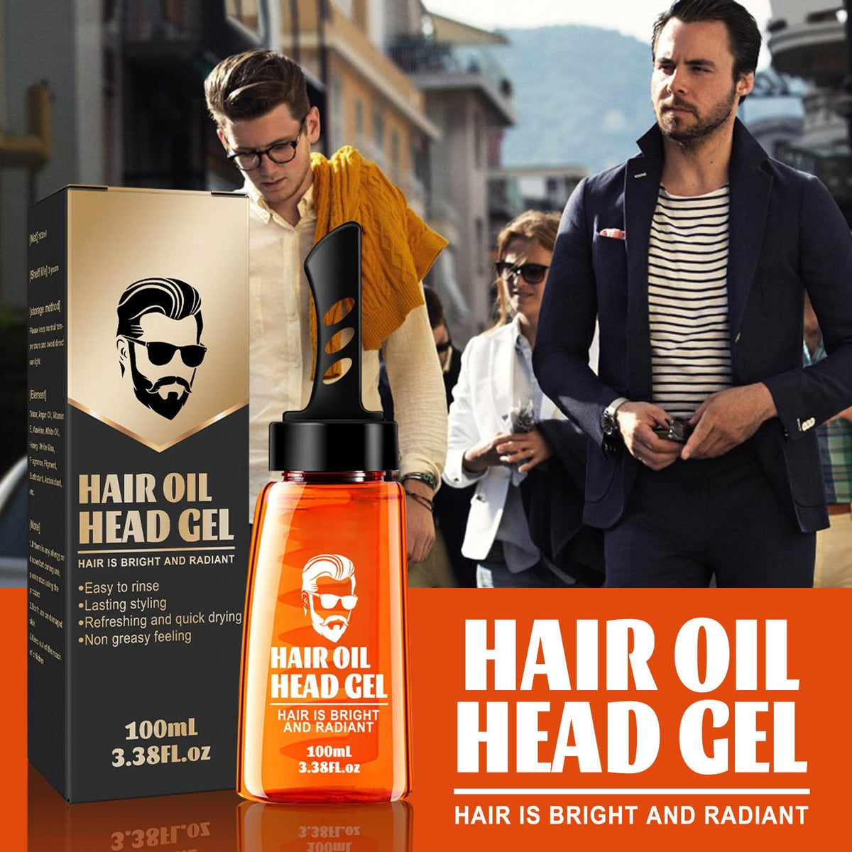 🧔‍♂️ Moitié prix pour une durée limitée - peigne simple pour gel coiffant et modelant 💯