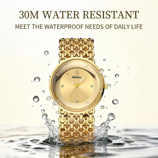 Luxury Round Bracelet Watch Fashionable Women's Wristwatch