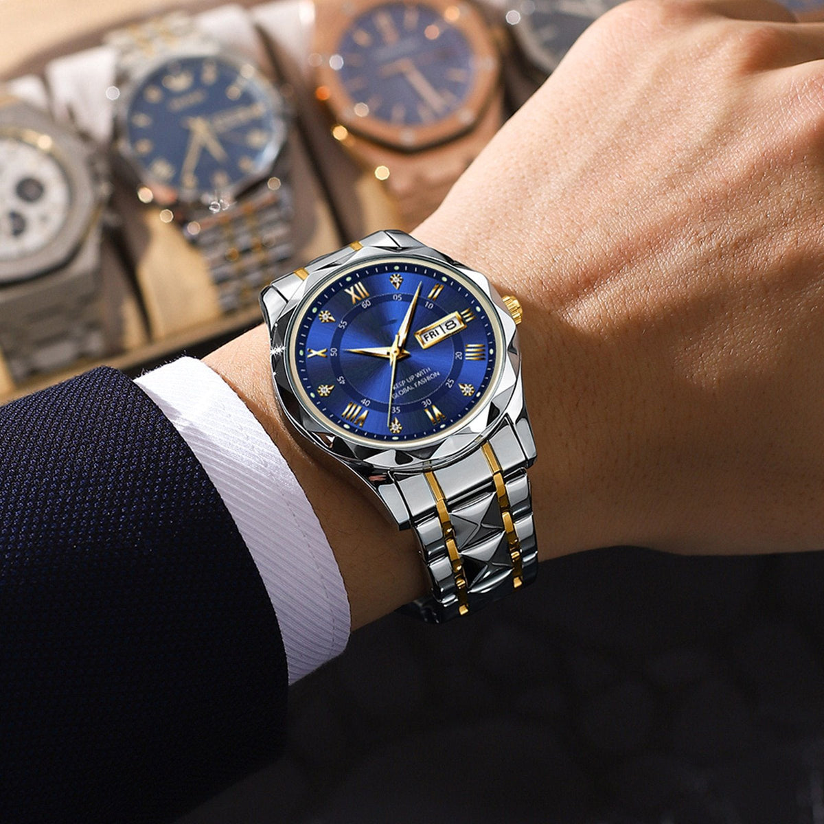 🎁2025-Christmas Hot Sale🎁 Waterproof Top Brand Luxury Man Wristwatch With Luminous