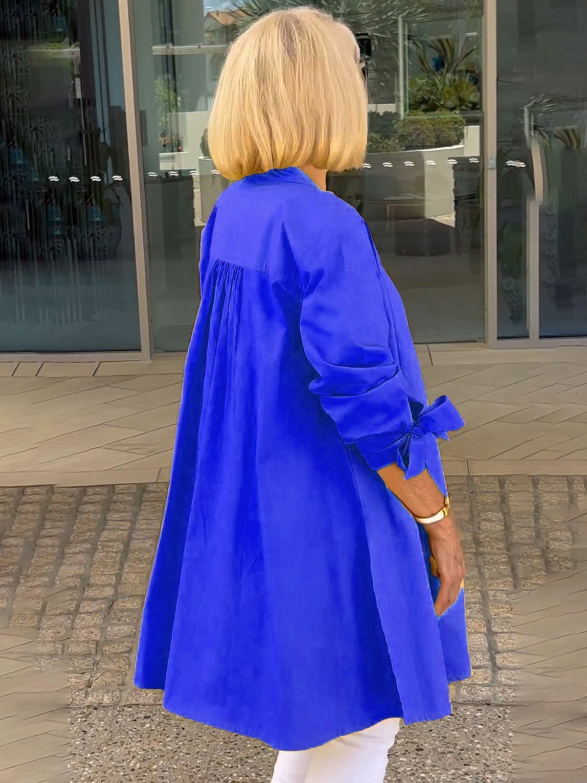 ⏳ Limited time 50% off! 💥Solid Color Long Cotton Shirt Jackets For Women（The more you buy, the higher the discount）