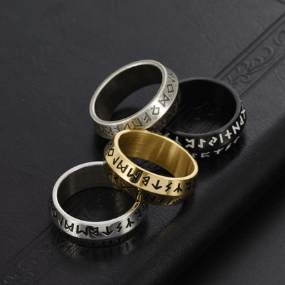 ✨🎅Last-Minute Christmas Offers 🎄⏰Viking Rune Rotating Ring💍