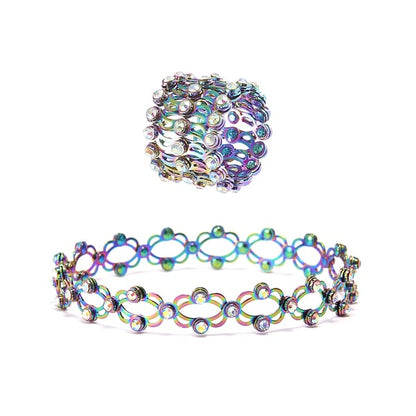 🔥Magic 2 in 1 Foldable Ring Bracelet🎅Limited time offer