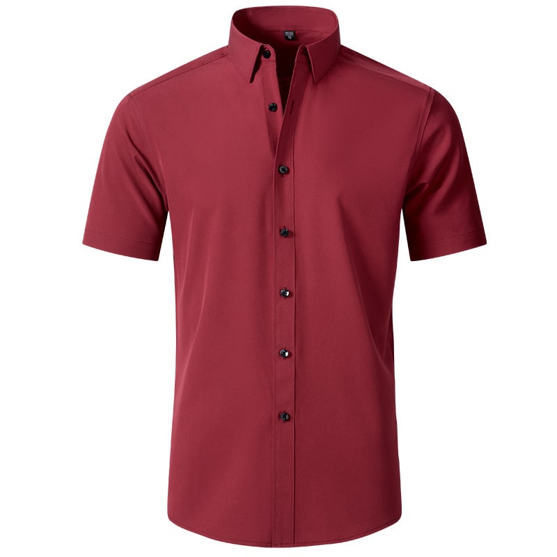 ⏰HOT SALE 50% OFF🔥STRETCH NON-IRON ANTI-WRINKLE SHIRT💕Summer must-have short-sleeved shirt
