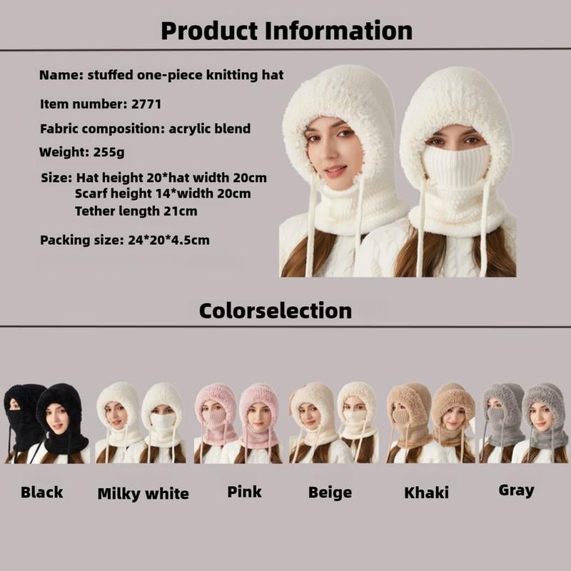 🔥Christmas Sale 50% OFF✨3 in 1 Beanie Hat For Women