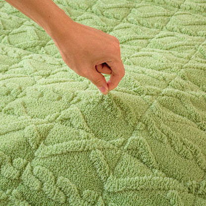 【📍Exquisite Collection📍】 WARM FITTED BED SHEET - Brushed Flannel & Deep Pocket (Up to 40cm), Non-Slip Corners for All-Season Comfort❄️🛌