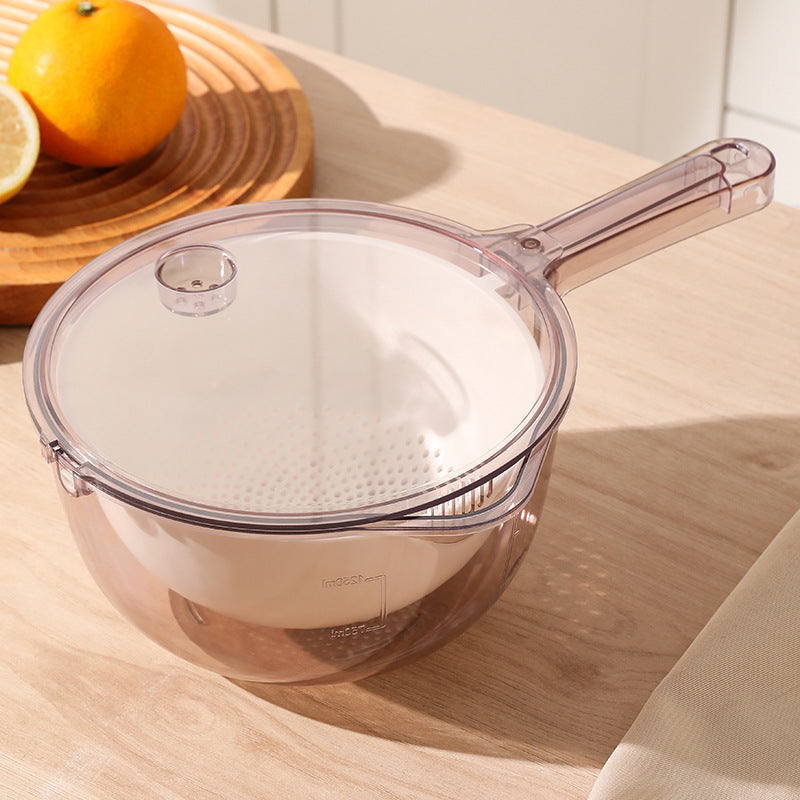 Multifunctional vegetable and fruit draining baske