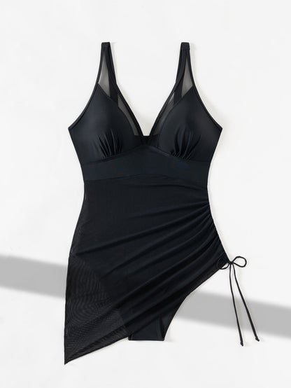 💥Last Day Special Sale 50% OFF🩱Slimming Mesh Sheer Sarong Wraps Swimsuit