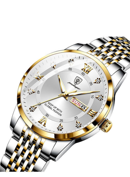 Men's Waterproof Luminous Calendar Quartz Watch