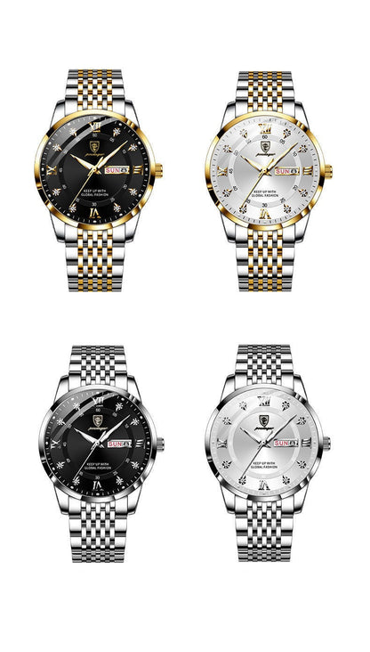 Men's Waterproof Luminous Calendar Quartz Watch