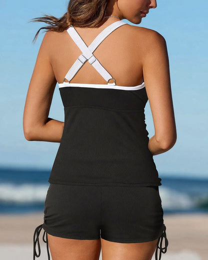 👙Summer Hot Sale 49% OFF💃Tummy Control Two-Piece Tankini Set