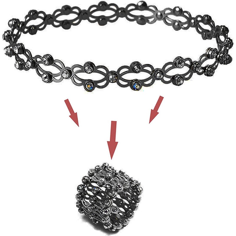 🔥Magic 2 in 1 Foldable Ring Bracelet🎅Limited time offer