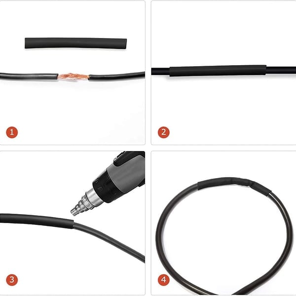 Multi-colored heat shrink tubingset