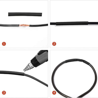 Multi-colored heat shrink tubingset