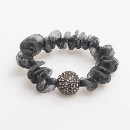 🌟Elegant Rhinestone Mesh Hair Ties💕