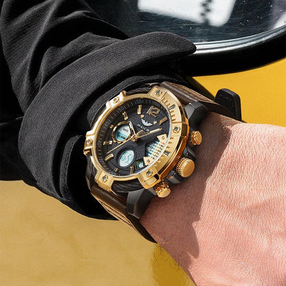 ⏰Black Friday Sale 50% OFF💥💥Multifunctional Dual Display 3ATM Waterproof Men's Quartz Sports Watch