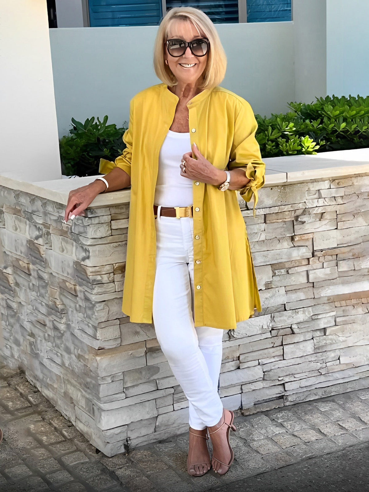 ⏳ Limited time 50% off! 💥Solid Color Long Cotton Shirt Jackets For Women（The more you buy, the higher the discount）