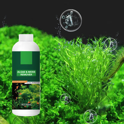 Algae & Moss Remover for Fish Tank - Safe Water Purification
