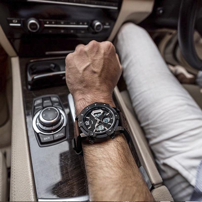 ⏰Black Friday Sale 50% OFF💥💥Multifunctional Dual Display 3ATM Waterproof Men's Quartz Sports Watch