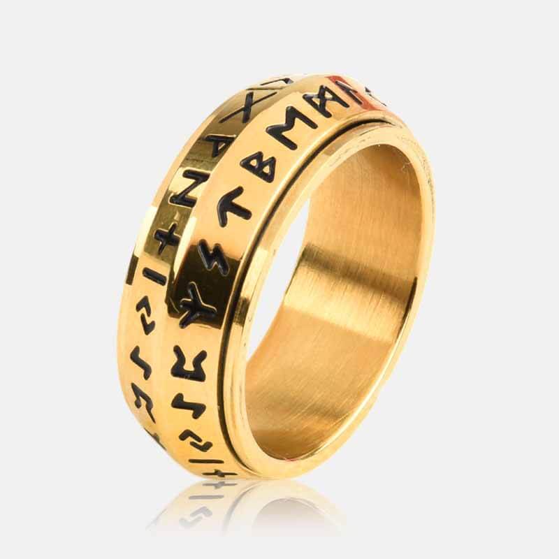 ✨🎅Last-Minute Christmas Offers 🎄⏰Viking Rune Rotating Ring💍