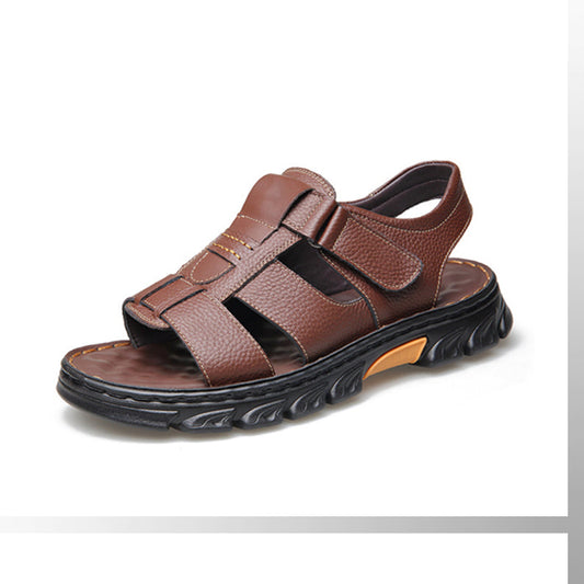 🔥High quality leather casual sandals for men 【Non-slip, foot massage】