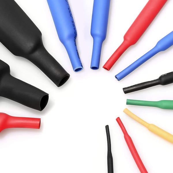 Multi-colored heat shrink tubingset