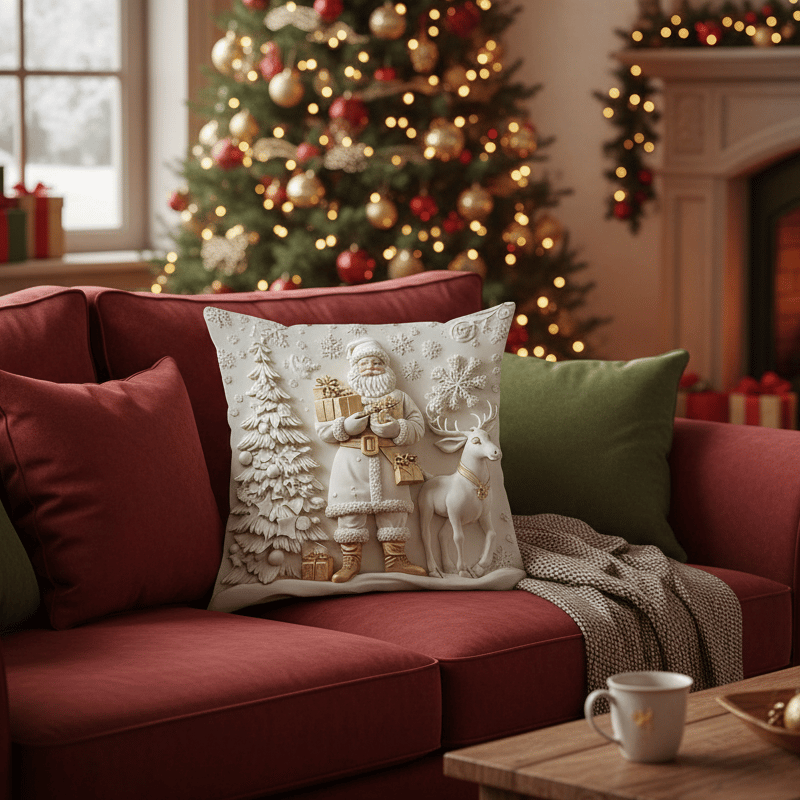 🎄Christmas Sale - 49%OFF🎁Christmas Themed Cushion Cover