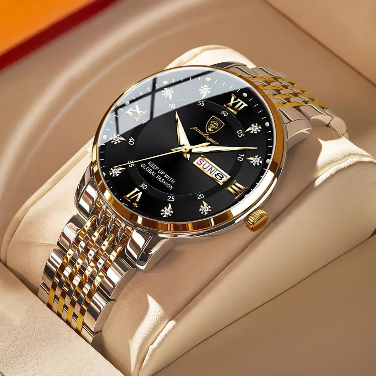Men's Waterproof Luminous Calendar Quartz Watch