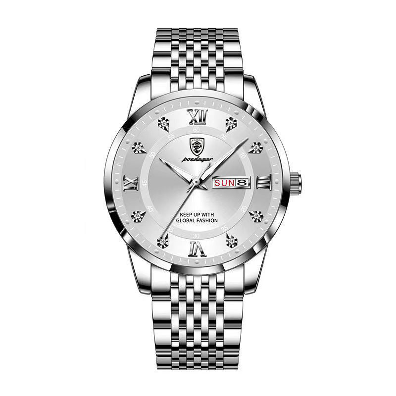 Men's Waterproof Luminous Calendar Quartz Watch